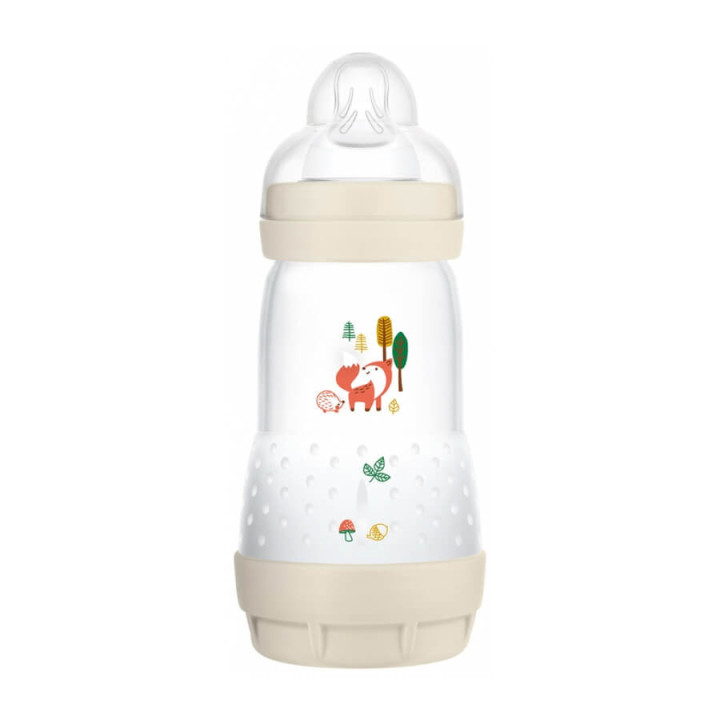 MAM Easy Start Anti-Colic Bottle Colors of Nature 260 ml 2 Months and + Flow 2 Color : Linen