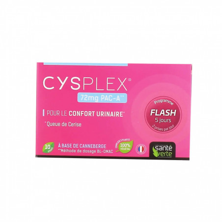 Santé Verte Cysplex confort urinaire 10 sticks 3700695220703