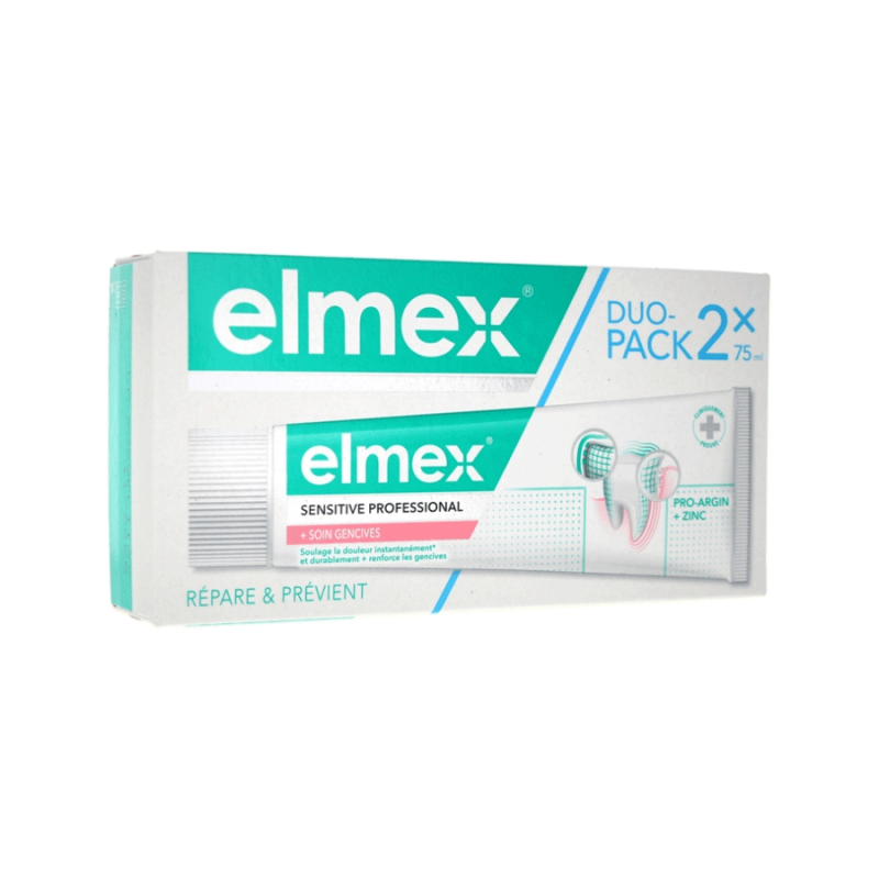 Elmex Sensitive Professional + Soin Gencives Lot de 2 x 75 ml 8718951545526