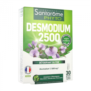 Santarome Phyto Desmodium 2500 30 Gélules detoxifiant du foie 3455540003337