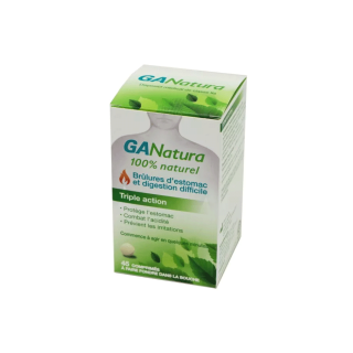 Ganatura 100% naturel Brûlures d' Estomac Digestion Difficile 45 Comprimés 3059948007081