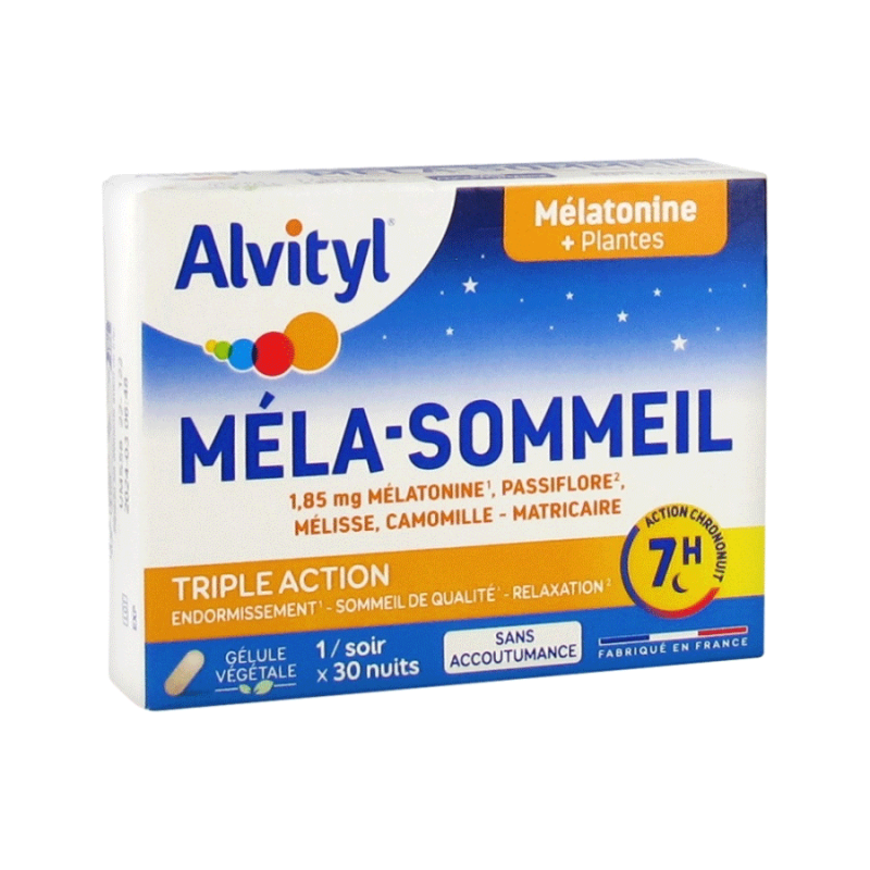 Alvityl Méla-Sommeil Nuit 30 Gélules 3664492000183