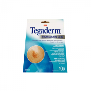 Tegaderm 10 x 12 cm Adhesive Film Dressing Transparent box of 10