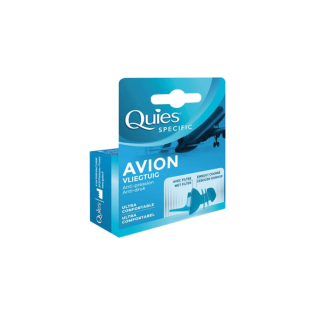 Quies Protection auditive filtre anti-pression Quies - bouchon oreille avion