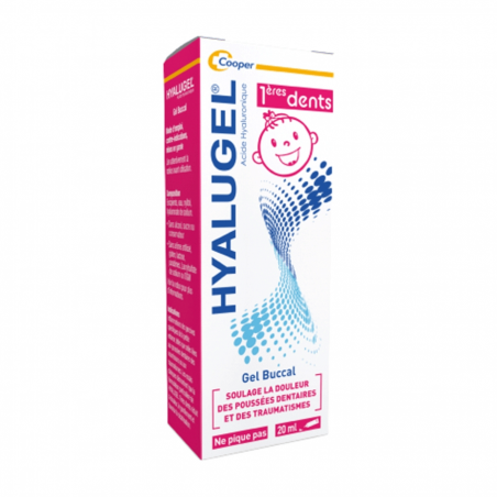 Hyalugel 1ères dents Gel buccal sans alcool tube 20 ml 3504105029388