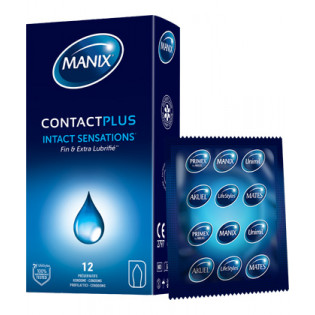 Manix Contact Plus. Boîte de 12 Préservatifs