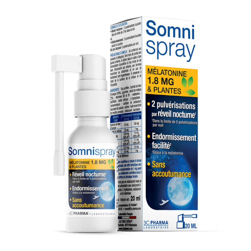 Somnispray Réveils nocturnes & sommeil de qualité 20 ml 3525722027823