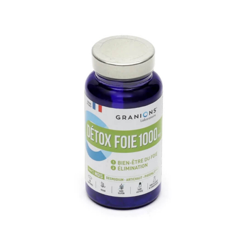 Granions Détox Foie 1000 mg 60 comprimés 3760155216486