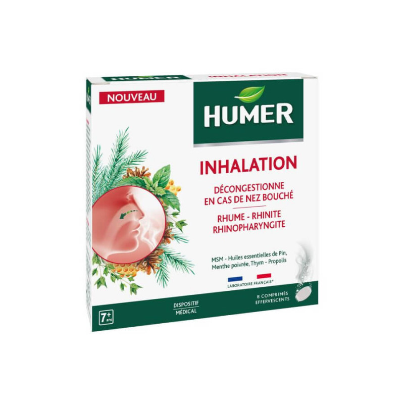 Humer Inhalation boîte de 8 comprimés effervescents