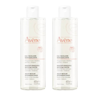 Avène Les essentiels Eau Micellaire Démaquillante Visage et Yeux Peaux Sensibles Lot 2x400 ml 3282770153293