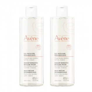 Avène Les essentiels Eau Micellaire Démaquillante Visage et Yeux Peaux Sensibles Lot 2x400 ml 3282770153293