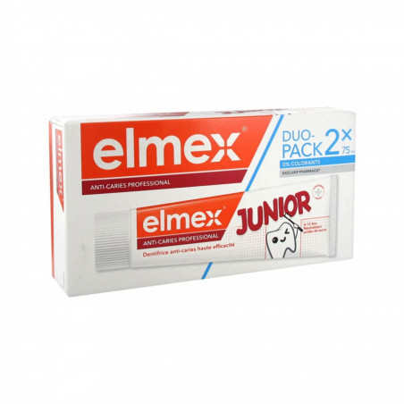 Elmex Dentifrice Anti-Caries Professional Junior lot de 2 x 75 ml 8718951522992