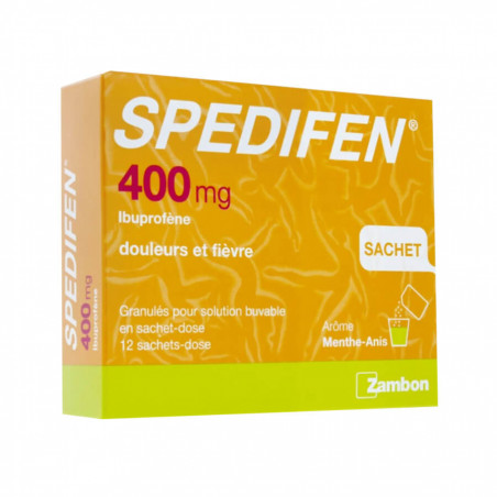 Spedifen 400 mg ibuprofene granulés 12 sachets 3400935251053