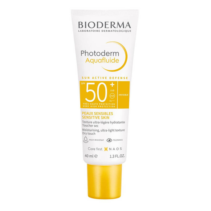 Bioderma Aquafluide Texture ultra-légère hydratante SPF50+ 40ml Photoderm peaux sensibles 3701129807385