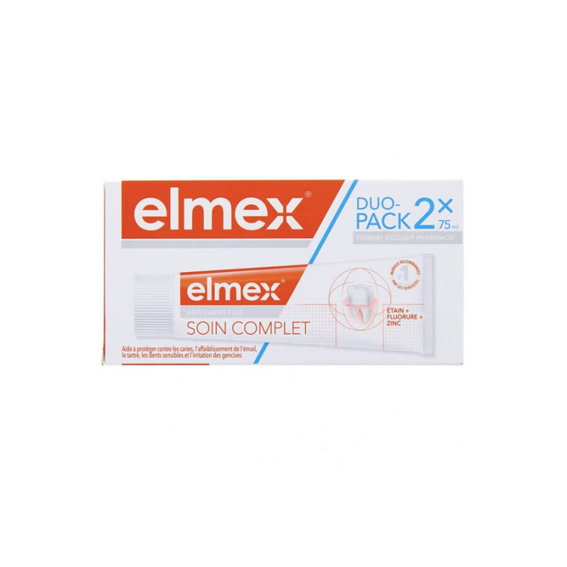 Elmex Dentifrice Anti-caries Plus Soin Complet 2x75ml 8718951597945