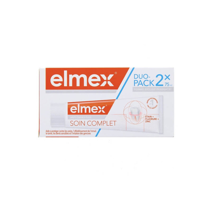 Elmex Anti-caries Plus Complete Care Toothpaste 2x75ml