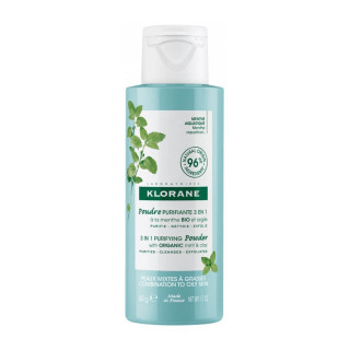 Klorane 3in1 Purifying Powder with Organic Mint and Clay 50 g