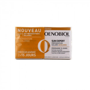 Oenobiol Sun Expert Préparateur solaire accélérée lot 2 x 15 capsules 3614810004539