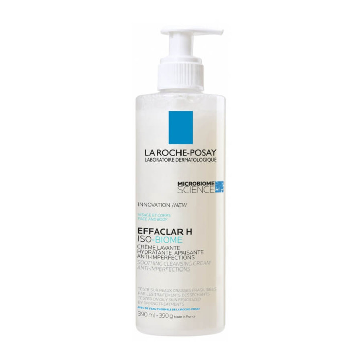 La Roche-Posay Effaclar H Iso-Biome Soothing Moisturizing Wash Cream 390 ml