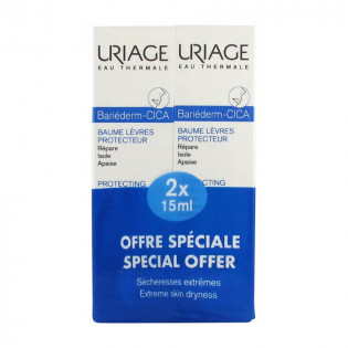 Uriage Bariéderm Cica Protective Lip Balm Set of 2 x 15 ml