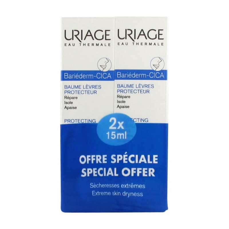 Uriage Bariéderm Cica Baume Lèvres Protecteur Lot de 2 x 15 ml 3661434007736