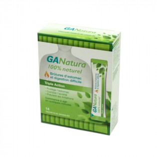 Ganatura 100% Naturel brûlures d'estomac, digestion difficile, maux d'estomac, hyperacidité gastrique 14 Sachets de granulés