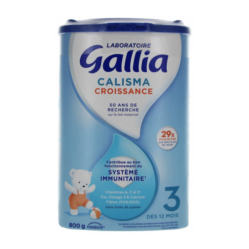 Gallia Calisma Croissance 3ème Âge +12 Mois 800 gr 3041096667842