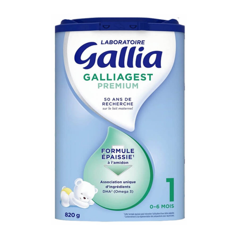 Galliagest Premium 1er âge - De 0 à 6 Mois - Gallia - 820 g