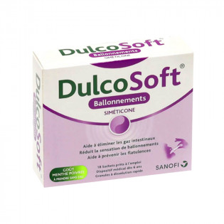 DulcoSoft ballonements 18 sticks goût menthe