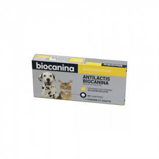 Biocanina Reproduction Antilactis Chienne Chatte 30 Comprimés - Tarissement non Hormonal de la Sécrétion Lactée 3661729023618