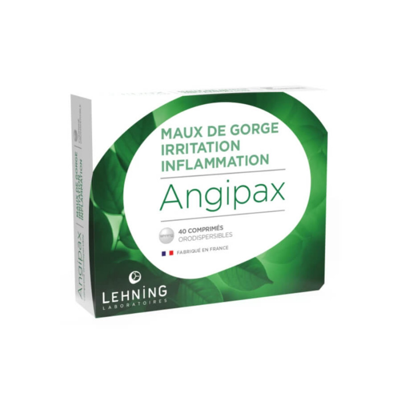 Angipax Lehning maux de gorge irritation inflammation 40 comprimés 3400939794969