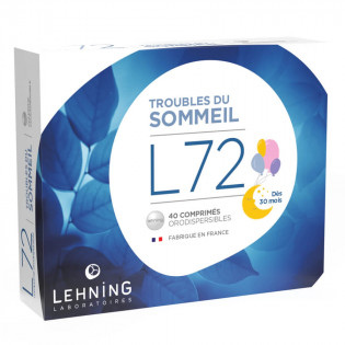 Lehning L72 Troubles du Sommeil 40 comprimés 3400930192337