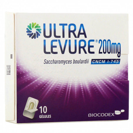 Ultra levure 200mg 10 gélules 3400922096612