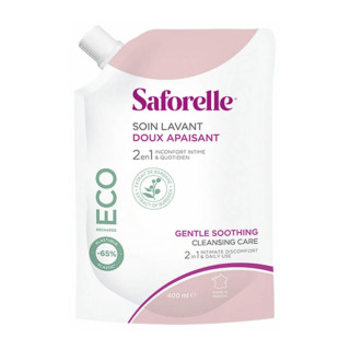 Saforelle Soin Lavant Doux Toilette Intime Recharge Eco 400ML 3401597168697