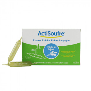 Actisoufre Ampoule de 10ml Buvable  Nasale par 30 3400932816439