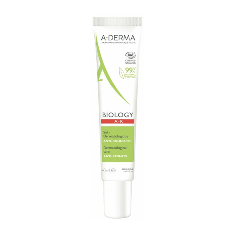 A-DERMA Biology A-R Soin Dermatologique Anti-Rougeurs Bio 40 ml 3282770146691