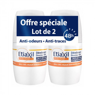 Etiaxil Deodorant Douceur 48H Roll-On Lot de 2 x 50 ml
