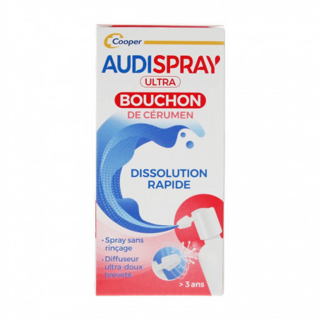 Audispray Ultra Bouchons de Cérumen 20 ml 7640107850462