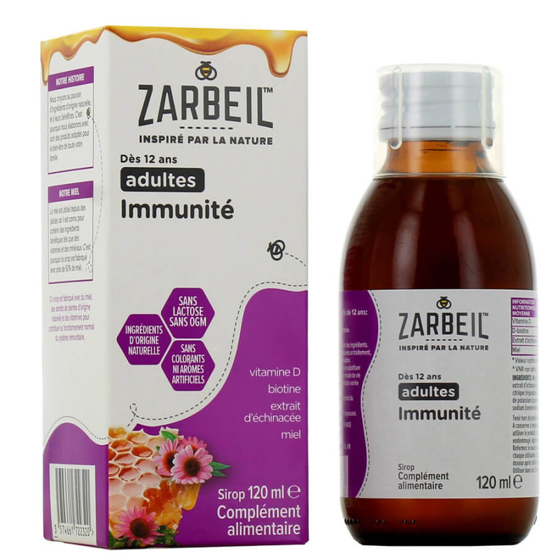 Zarbeil Sirop pour l'Immunité adulte 120 ml 3574661722320