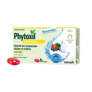 Sanofi Phytoxil Gorge Irritée Fruits Rouges 16 Lozenges