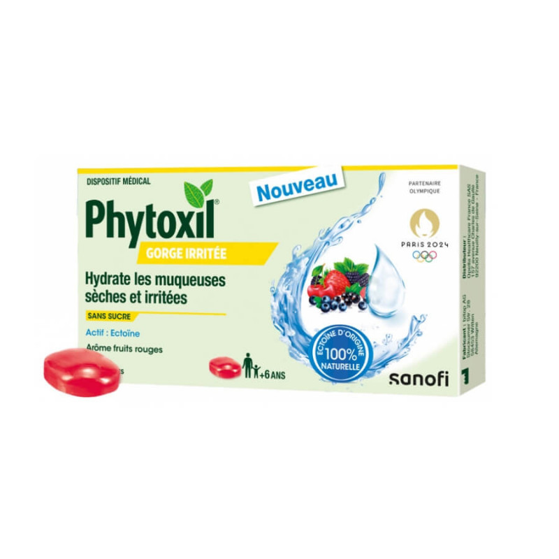 Sanofi Phytoxil Gorge Irritée Fruits Rouges 16 Pastilles 3664798063936