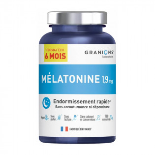 Granions Mélatonine 19 mg 180 Comprimés 3760155217407