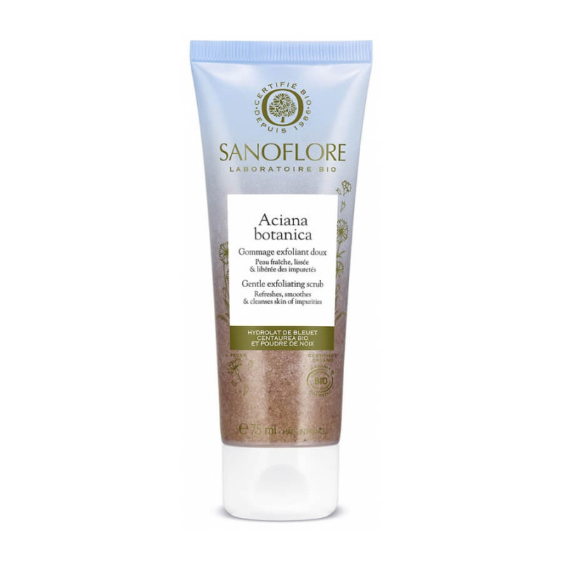 Sanoflore Aciana Botanica Gommage Exfoliant Doux Bio 75 ml 3337875594776 Sanoflore Aciana Botanica Gommage Exfoliant Doux Bio 75 ml 3337875594776