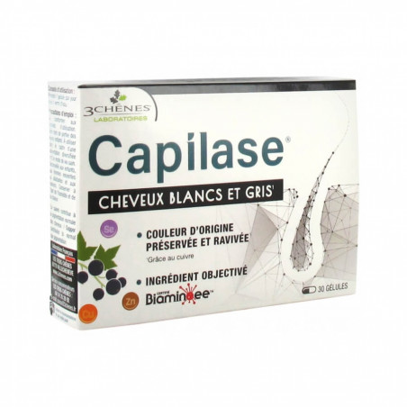 Les 3 Chênes Capilase White & Grey Hair 30 capsules