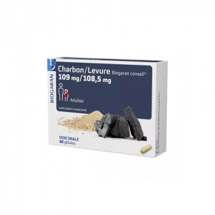 Biogaran Conseil Charbon-Levure 109 mg - 108.5 mg 30 capsules