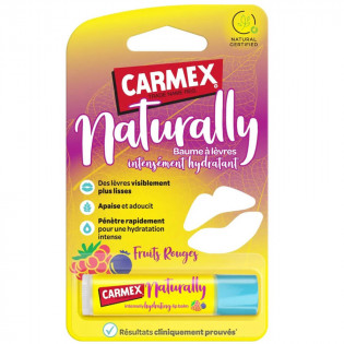 Carmex Naturally Intensely Moisturizing Lip Balm Red Fruits 4.25 g