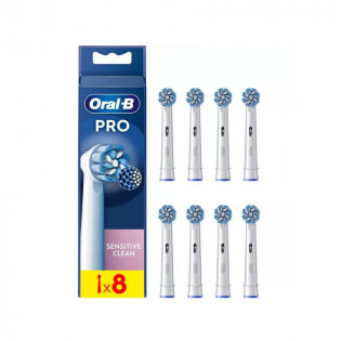 Oral-b Brossettes sensitive clean x 8 white