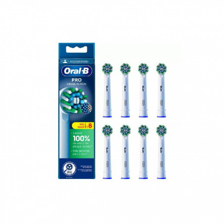 Oral-b Brossettes cross action pro x8 blanc 8006540895979