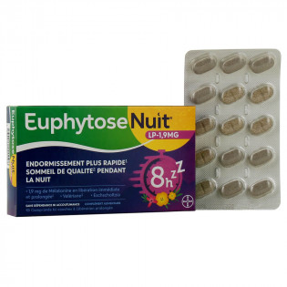 Euphytose Nuit LP 1.9 mg mélatonine 15 comprimés 3534510001198
