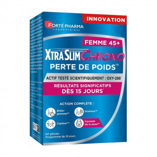 Forté Pharma XtraSlim Chrono Perte de Poids Femme 45+ 60 Gélules 3700221301890